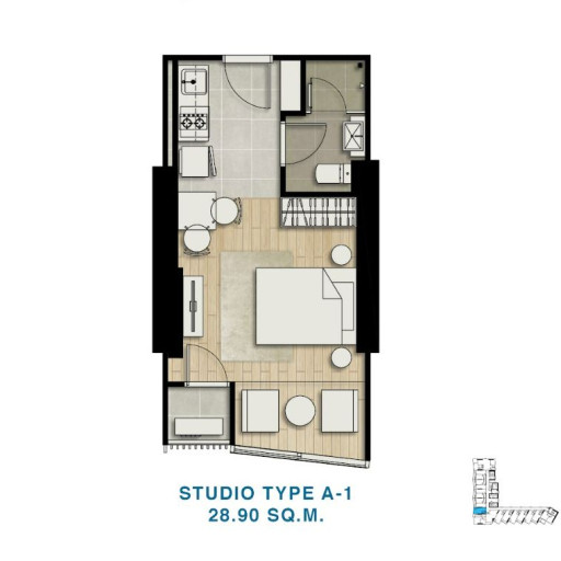 Skypark Lucean, Studio - 28.9 m²